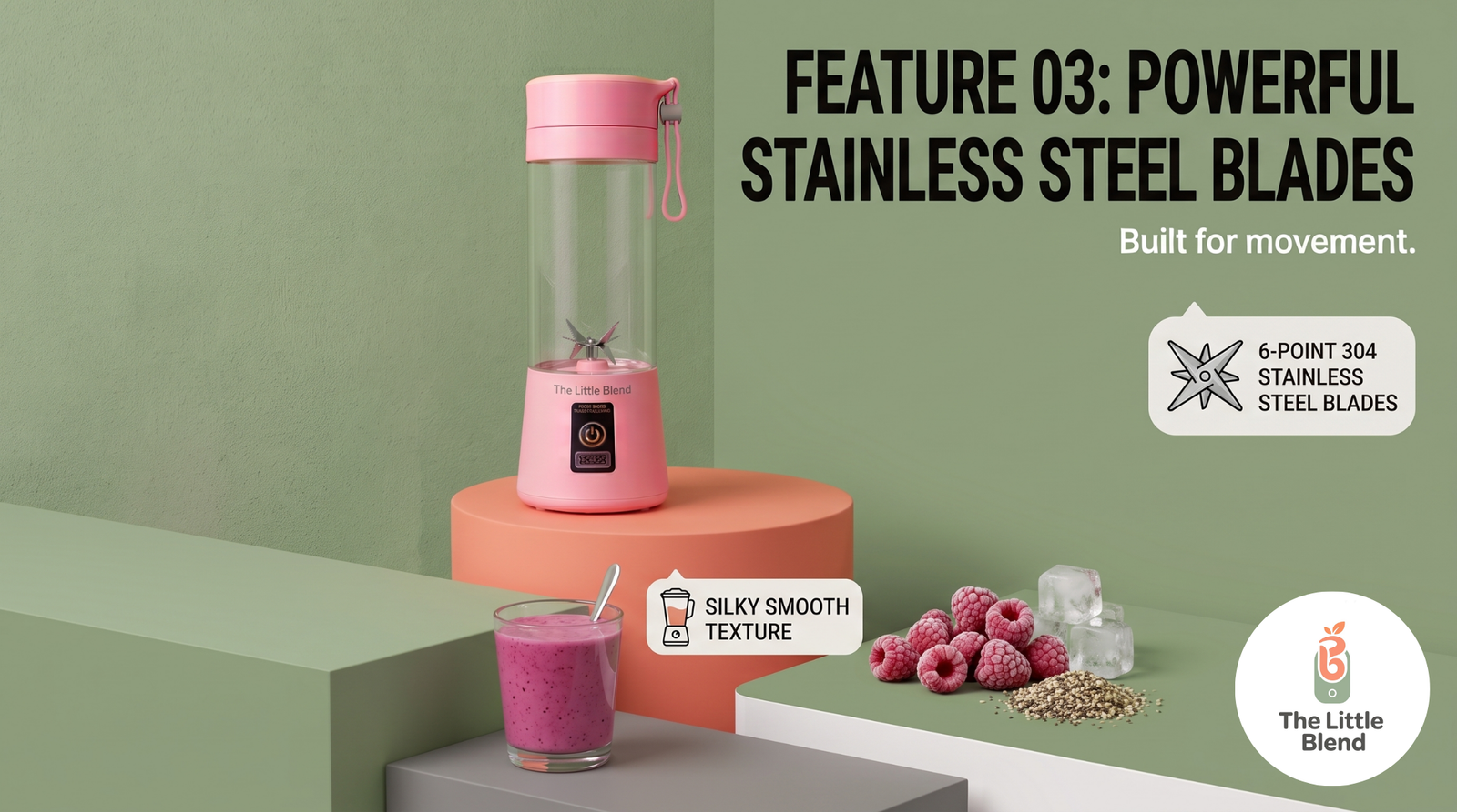 Powerful Stainless Steel Blades